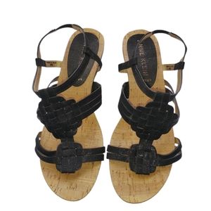 Anne Klein Sandals Size 8 Black